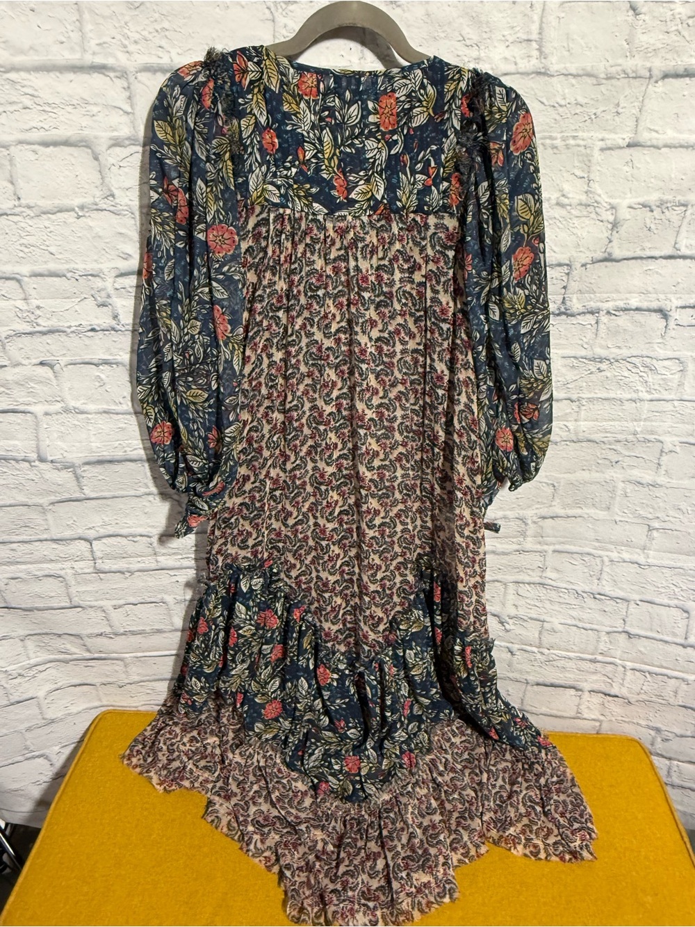 Free People Estelle Chiffon Floral Maxi Dress, Size Small - Picture 3 of 8